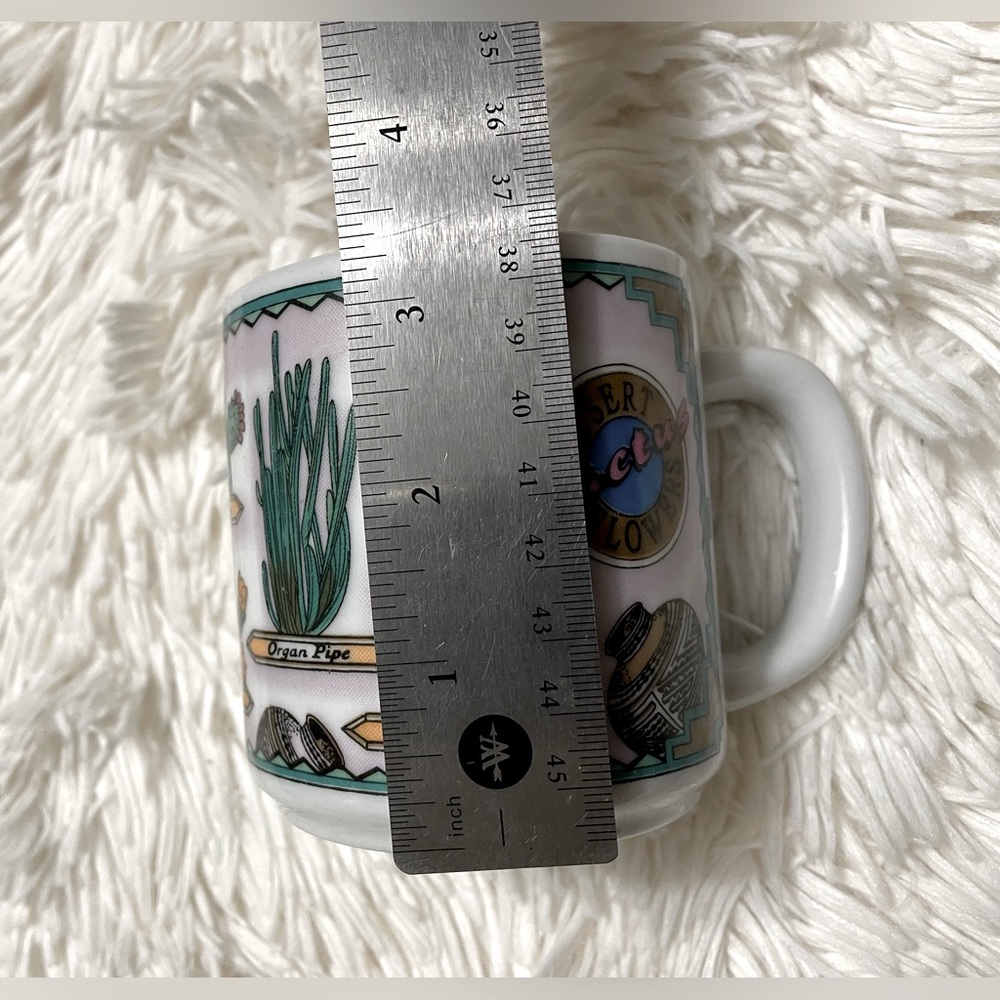 Vintage 1990's KWC made in China Desert Cactus Flowers Coffee Mug - Picture 5 of 5